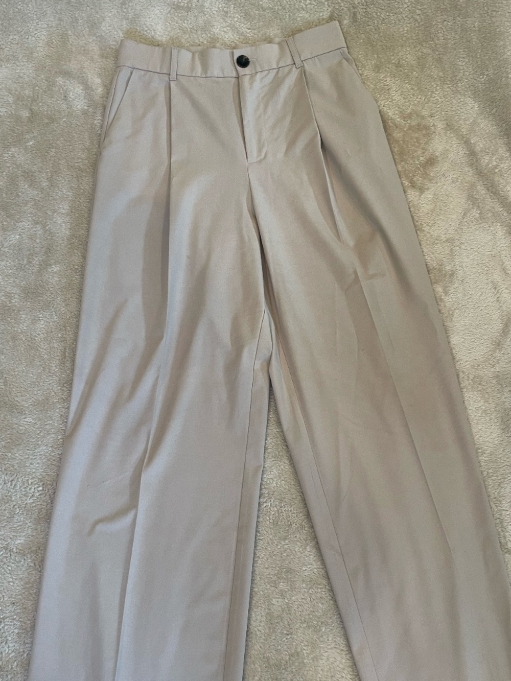 Cotton Trousers!  Flowy straight leg.  Size Small